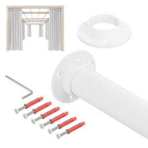 Taras Strong drążek stalowy fi 32 mm biały mat 100 cm