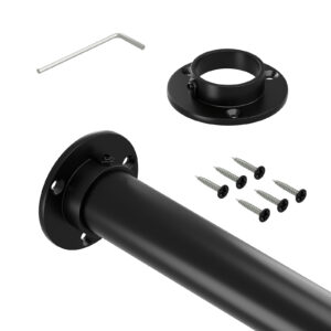 Strong I drążek do szafy fi 32 mm czarny mat 200 cm