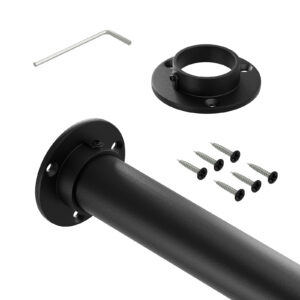 Strong I drążek do szafy fi 32 mm czarny struktura 200 cm