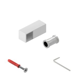 Faro KL uchwyt poręczy lewy końcowy 25x25 mm biały mat 25 cm