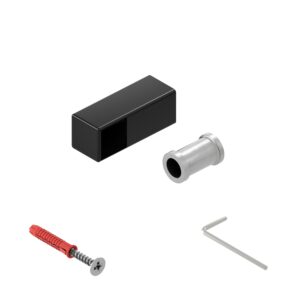 Faro KL uchwyt poręczy lewy końcowy 25x25 mm czarny mat 25 cm