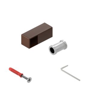 Faro KL uchwyt poręczy lewy końcowy 25x25 mm brąz struktura 25 cm