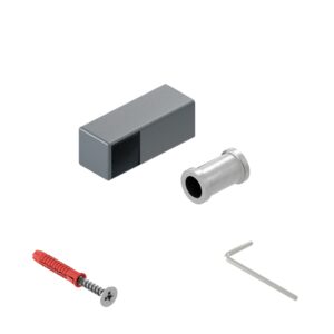 Faro KL uchwyt poręczy lewy końcowy 25x25 mm antracyt struktura 25 cm