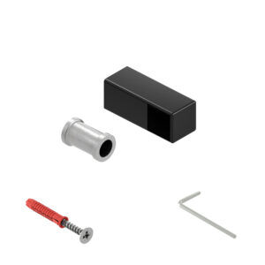 Faro KP uchwyt poręczy prawy końcowy 25x25 mm czarny mat 25 cm