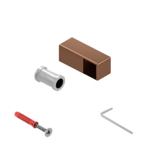 Faro KP uchwyt poręczy prawy końcowy 25x25 mm miedziany mat 25 cm