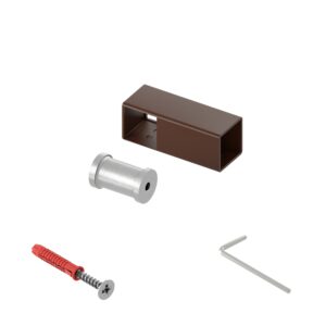 Faro P uchwyt poręczy przelotowy 25x25 mm brąz struktura 25 cm