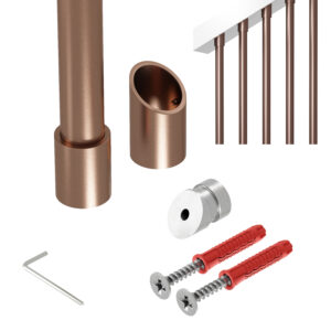 Harfa Nexo balustrada skośna 32° fi 25 mm miedziany mat 200 cm