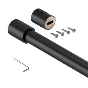 Smart XL drążek do szafy fi 32 mm czarny struktura 148 cm