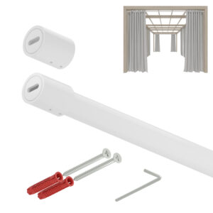 Taras Smart 32 drążek stalowy fi 32 mm biały mat 295 cm