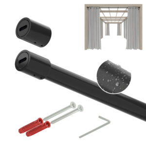 Taras Smart 25 Ocynk drążek stalowy fi 25 mm czarny mat 200 cm