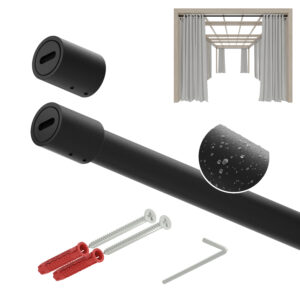 Taras Smart 25 Ocynk drążek stalowy fi 25 mm czarny struktura 200 cm