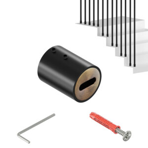 Harfa R XL uchwyt końcowy balustrady fi 32 mm czarny mat