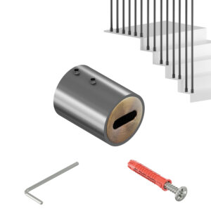 Harfa R XL uchwyt końcowy balustrady fi 32 mm grafit